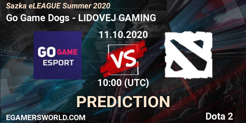 Go Game Dogs vs LIDOVEJ GAMING: Match Prediction. 11.10.2020 at 10:04, Dota 2, Sazka eLEAGUE Summer 2020