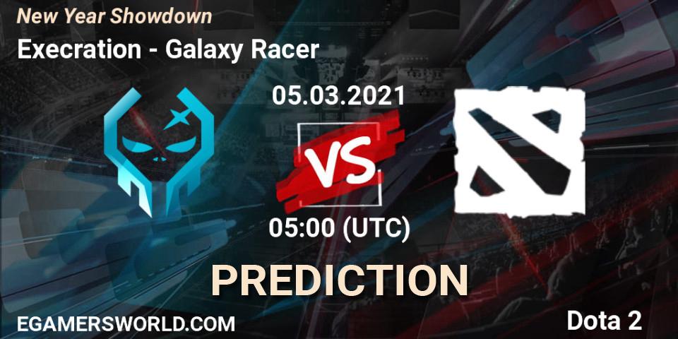 Execration vs Galaxy Racer: Match Prediction. 05.03.2021 at 05:10, Dota 2, New Year Showdown