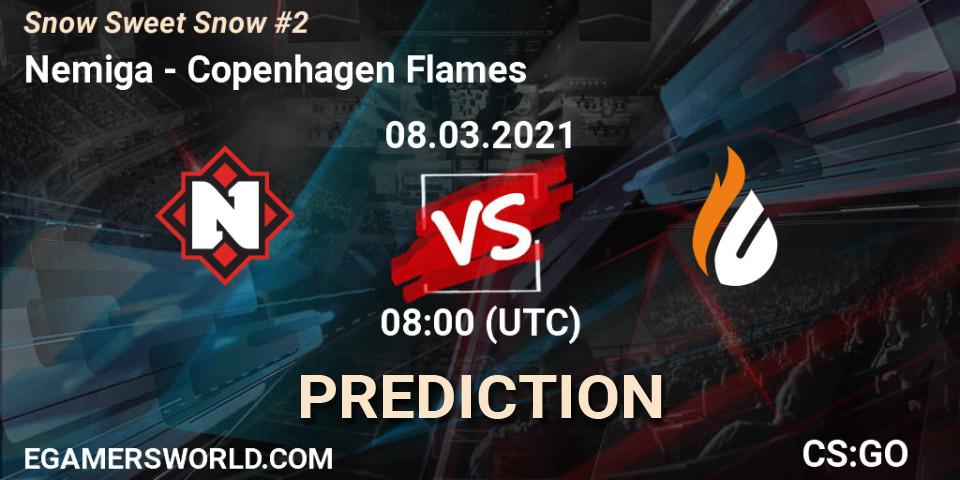 Nemiga vs Copenhagen Flames: Match Prediction. 08.03.2021 at 08:00, Counter-Strike (CS2), Snow Sweet Snow #2