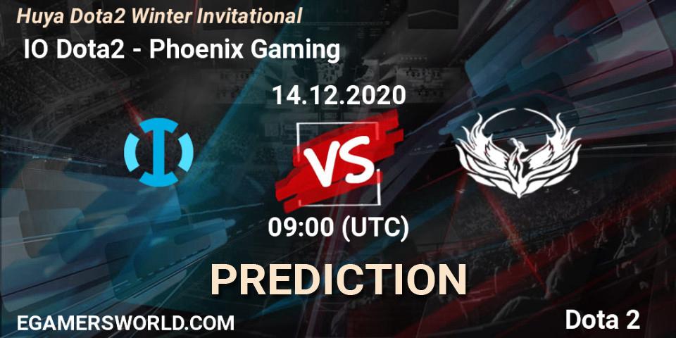  IO Dota2 vs Phoenix Gaming: Match Prediction. 19.12.2020 at 12:43, Dota 2, Huya Dota2 Winter Invitational