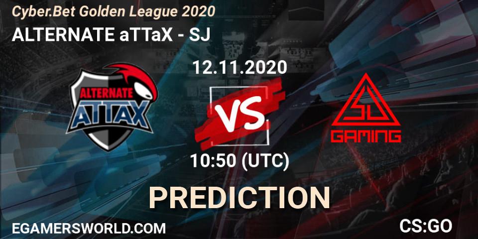 ALTERNATE aTTaX vs SJ: Match Prediction. 12.11.2020 at 10:50, Counter-Strike (CS2), Cyber.Bet Golden League 2020