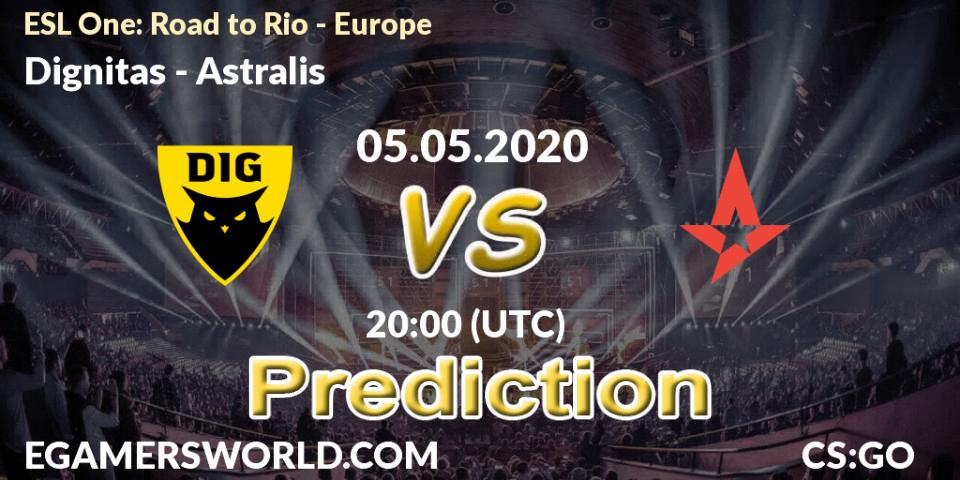 Dignitas vs Astralis: Match Prediction. 05.05.20, CS2 (CS:GO), ESL One: Road to Rio - Europe