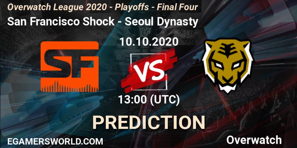 San Francisco Shock vs Seoul Dynasty: Match Prediction. 10.10.20, Overwatch, Overwatch League 2020 - Playoffs - Final Four