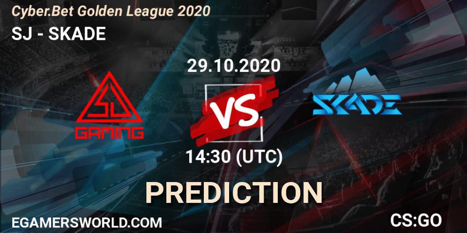 SJ vs SKADE: Match Prediction. 29.10.2020 at 14:30, Counter-Strike (CS2), Cyber.Bet Golden League 2020