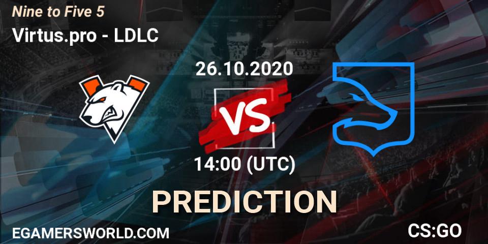Virtus.pro vs LDLC: Match Prediction. 26.10.20, CS2 (CS:GO), Nine to Five 5