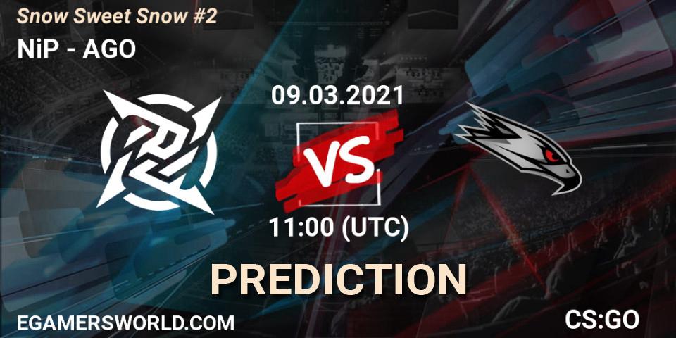 NiP vs AGO: Match Prediction. 09.03.2021 at 11:00, Counter-Strike (CS2), Snow Sweet Snow #2