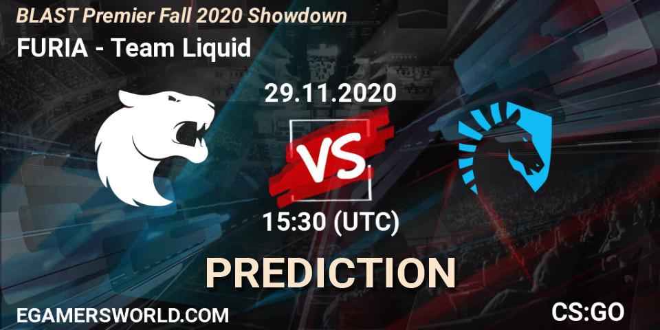 FURIA vs Team Liquid: Match Prediction. 29.11.20, CS2 (CS:GO), BLAST Premier Fall 2020 Showdown