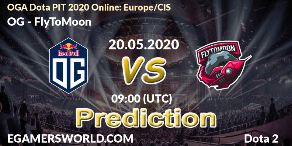 OG vs FlyToMoon: Match Prediction. 20.05.2020 at 09:05, Dota 2, OGA Dota PIT 2020 Online: Europe/CIS