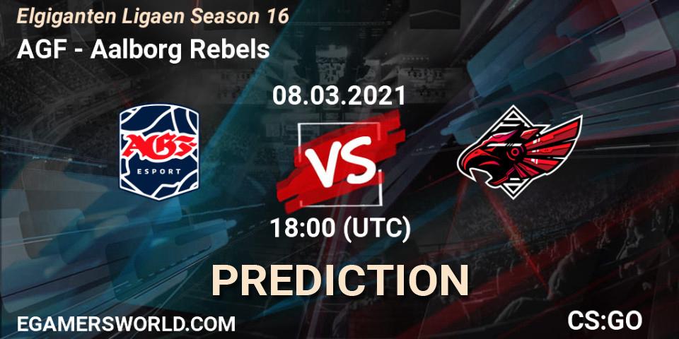 AGF vs Aalborg Rebels: Match Prediction. 08.03.2021 at 18:00, Counter-Strike (CS2), Elgiganten Ligaen Season 16
