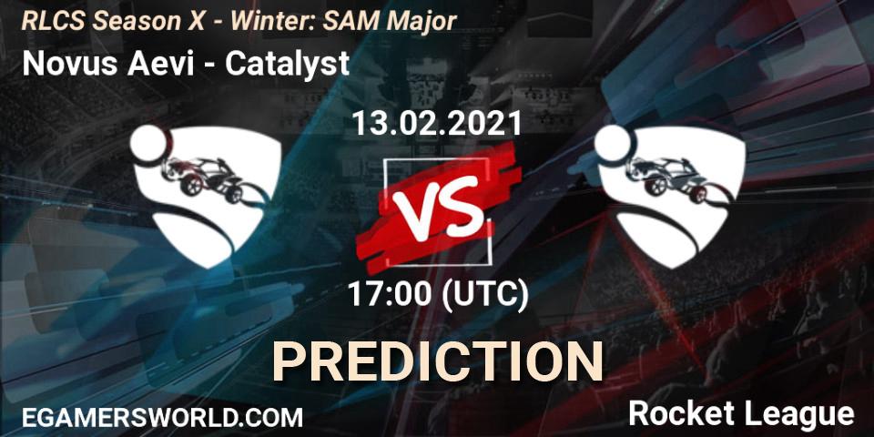 Novus Aevi vs Catalyst: Match Prediction. 13.02.2021 at 17:00, Rocket League, RLCS Season X - Winter: SAM Major