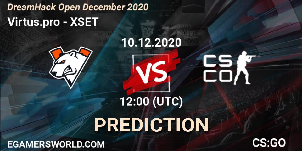 Virtus.pro vs XSET: Match Prediction. 10.12.2020 at 12:00, Counter-Strike (CS2), DreamHack Open December 2020