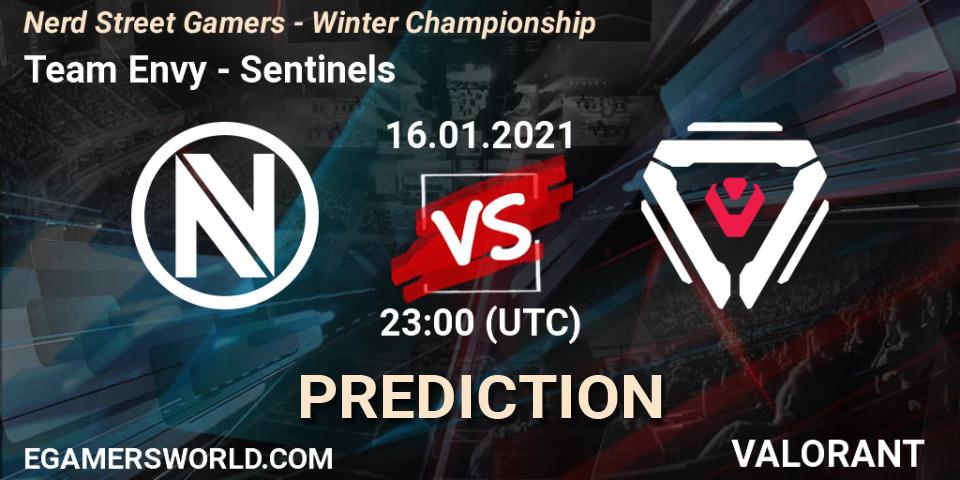 Team Envy vs Sentinels: Match Prediction. 16.01.2021 at 20:00, VALORANT, Nerd Street Gamers - Winter Championship