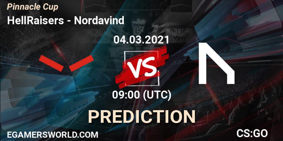 HellRaisers vs Nordavind: Match Prediction. 04.03.2021 at 09:00, Counter-Strike (CS2), Pinnacle Cup #1