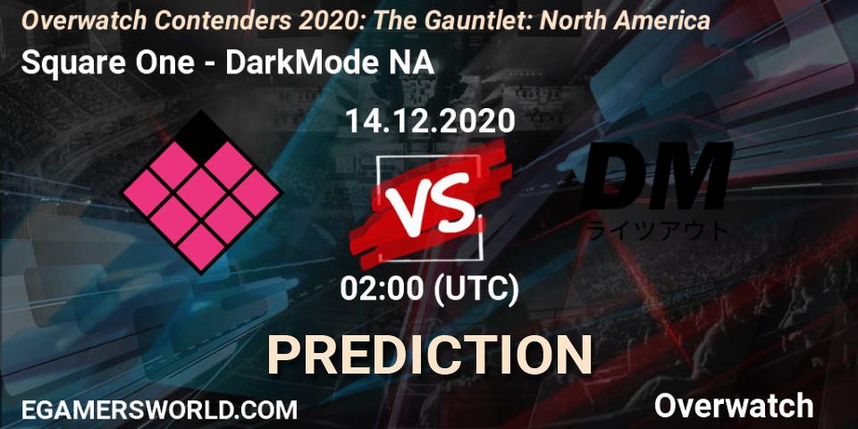 Square One vs DarkMode NA: Match Prediction. 14.12.20, Overwatch, Overwatch Contenders 2020: The Gauntlet: North America