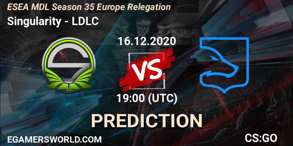 Singularity vs LDLC: Match Prediction. 16.12.20, CS2 (CS:GO), ESEA MDL Season 35 Europe Relegation