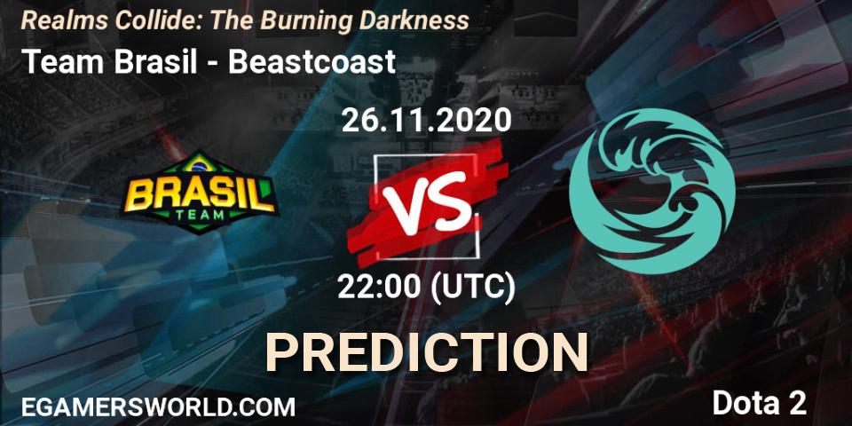Team Brasil vs Beastcoast: Match Prediction. 26.11.2020 at 22:51, Dota 2, Realms Collide: The Burning Darkness
