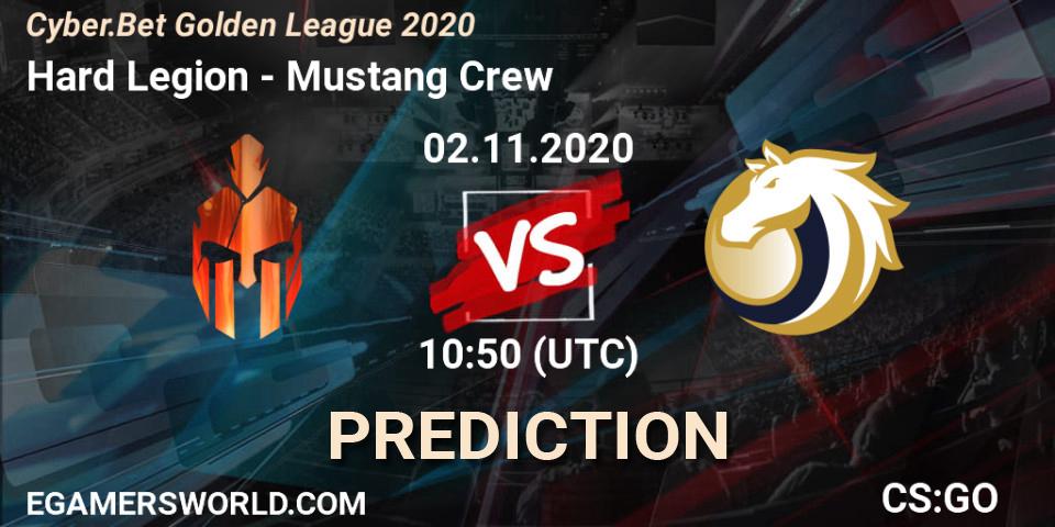 Hard Legion vs Mustang Crew: Match Prediction. 02.11.20, CS2 (CS:GO), Cyber.Bet Golden League 2020