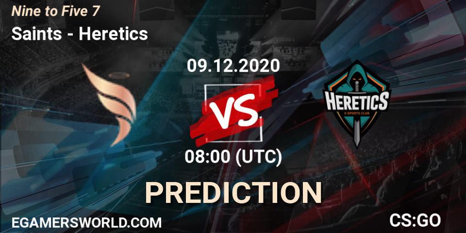 Saints vs Heretics: Match Prediction. 09.12.2020 at 08:00, Counter-Strike (CS2), Nine to Five 7