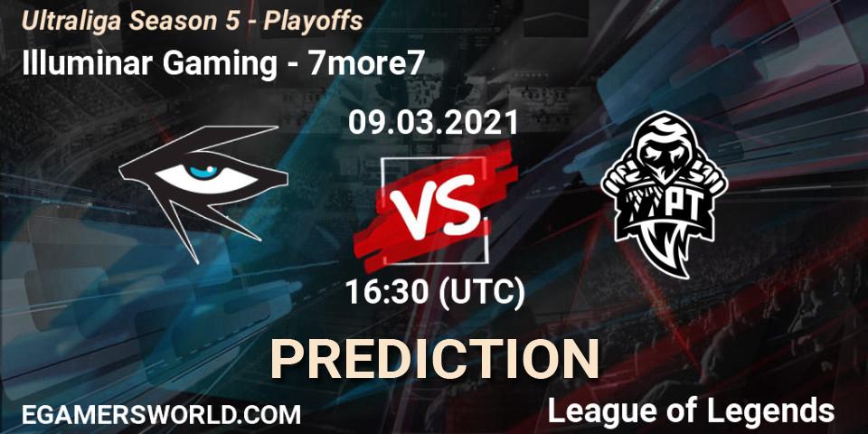 Illuminar Gaming vs 7more7: Match Prediction. 09.03.2021 at 16:30, LoL, Ultraliga Season 5 - Playoffs