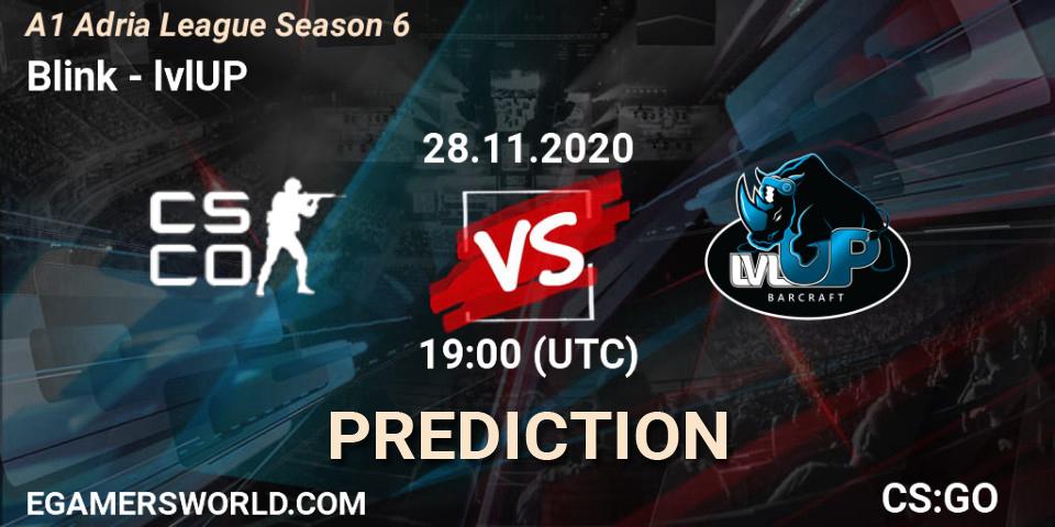 Blink vs lvlUP: Match Prediction. 28.11.2020 at 17:45, Counter-Strike (CS2), A1 Adria League Season 6