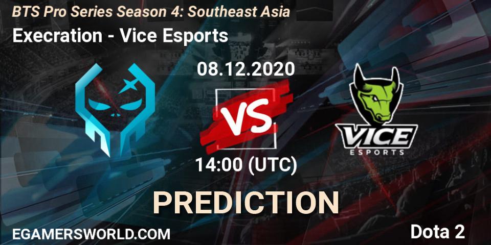 Execration vs Vice Esports: Match Prediction. 08.12.2020 at 14:40, Dota 2, BTS Pro Series Season 4: Southeast Asia