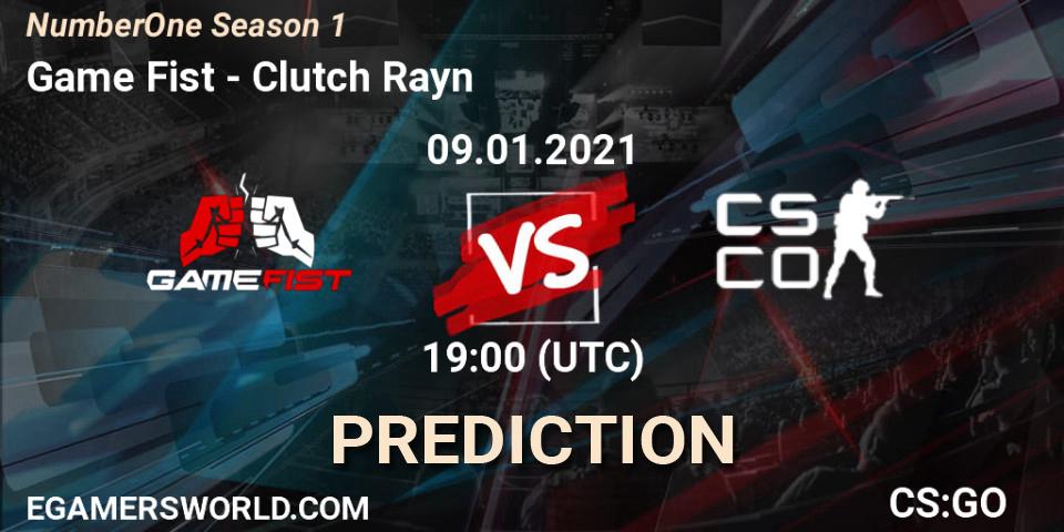 Game Fist vs Clutch Rayn: Match Prediction. 09.01.2021 at 19:00, Counter-Strike (CS2), NumberOne Season 1