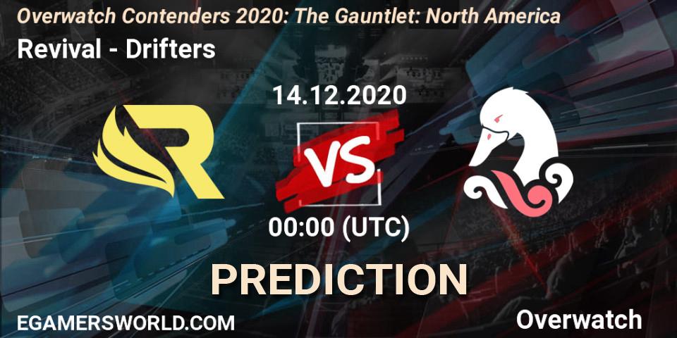 Revival vs Drifters: Match Prediction. 14.12.2020 at 00:00, Overwatch, Overwatch Contenders 2020: The Gauntlet: North America