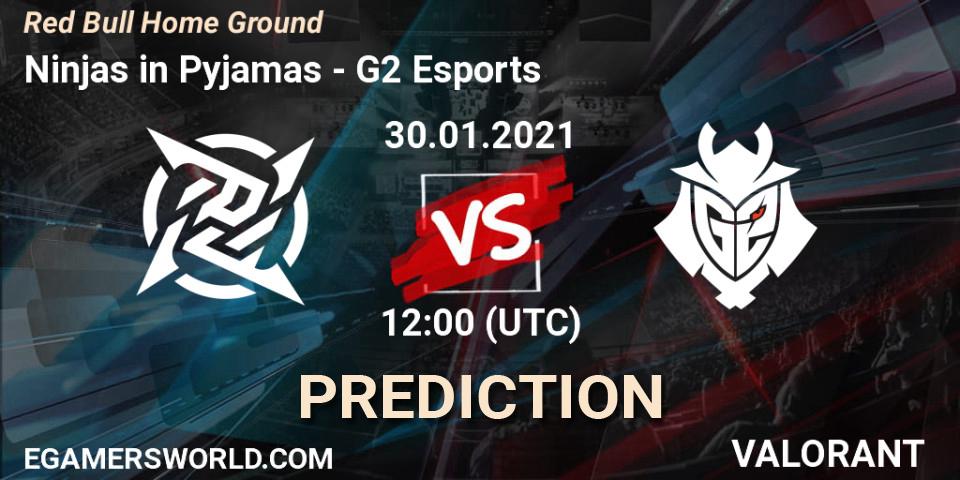 Ninjas in Pyjamas vs G2 Esports: Match Prediction. 30.01.2021 at 12:00, VALORANT, Red Bull Home Ground