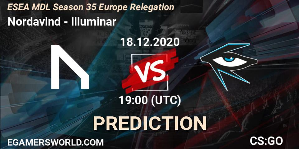 Nordavind vs Illuminar: Match Prediction. 18.12.2020 at 19:00, Counter-Strike (CS2), ESEA MDL Season 35 Europe Relegation