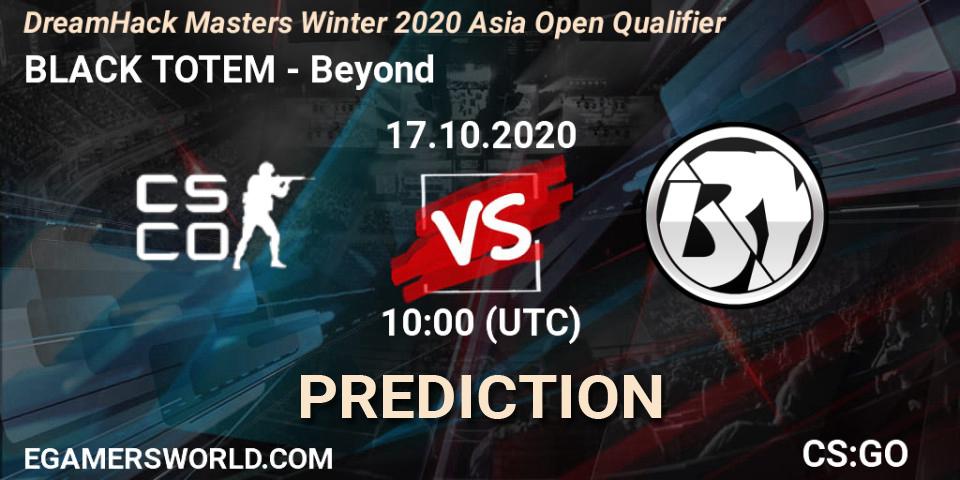 BLACK TOTEM vs Beyond: Match Prediction. 17.10.20, CS2 (CS:GO), DreamHack Masters Winter 2020 Asia Open Qualifier