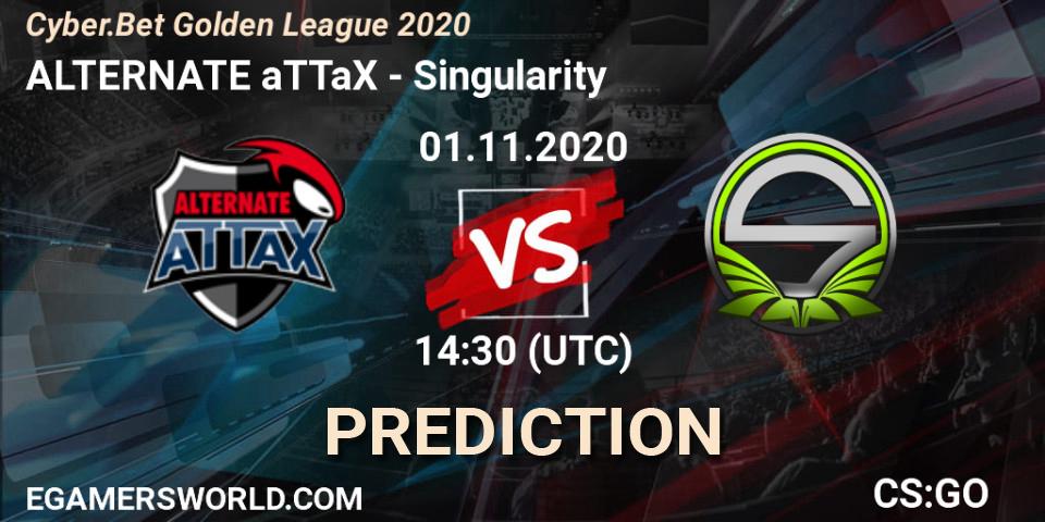 ALTERNATE aTTaX vs Singularity: Match Prediction. 01.11.2020 at 14:30, Counter-Strike (CS2), Cyber.Bet Golden League 2020