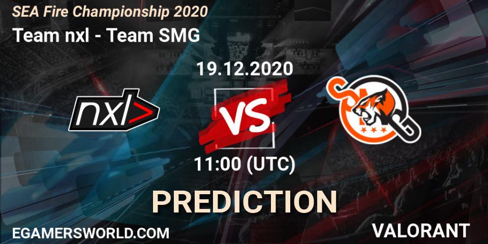 Team nxl vs Team SMG: Match Prediction. 19.12.2020 at 11:00, VALORANT, SEA Fire Championship 2020