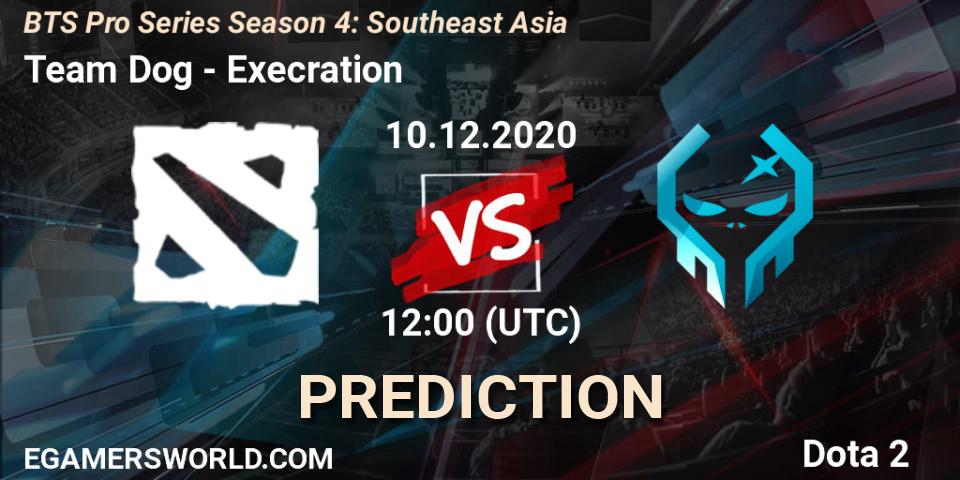 Team Dog vs Execration: Match Prediction. 10.12.2020 at 13:12, Dota 2, BTS Pro Series Season 4: Southeast Asia