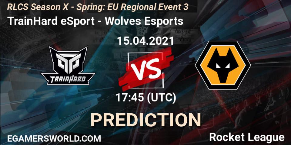 TrainHard eSport vs Wolves Esports: Match Prediction. 15.04.2021 at 17:45, Rocket League, RLCS Season X - Spring: EU Regional Event 3