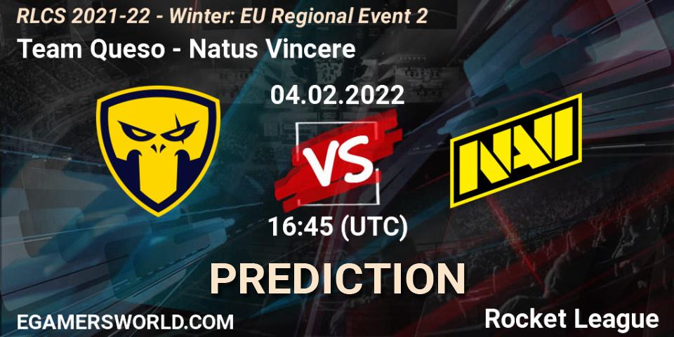 Team Queso vs Natus Vincere: Match Prediction. 04.02.2022 at 16:45, Rocket League, RLCS 2021-22 - Winter: EU Regional Event 2