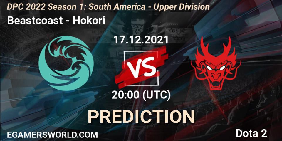 Beastcoast vs Hokori: Match Prediction. 17.12.2021 at 20:11, Dota 2, DPC 2022 Season 1: South America - Upper Division