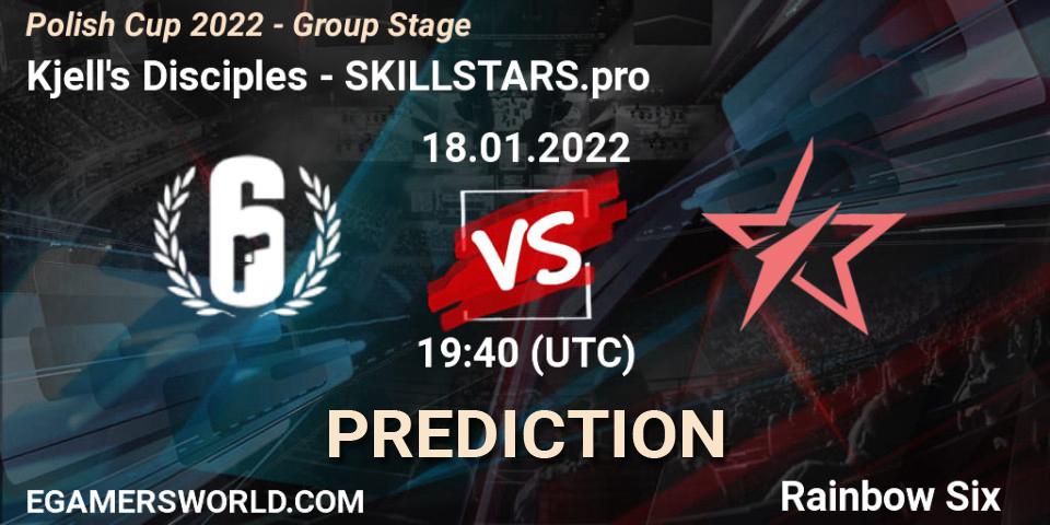 Kjell's Disciples vs SKILLSTARS.pro: Match Prediction. 18.01.2022 at 19:40, Rainbow Six, Polish Cup 2022 - Group Stage