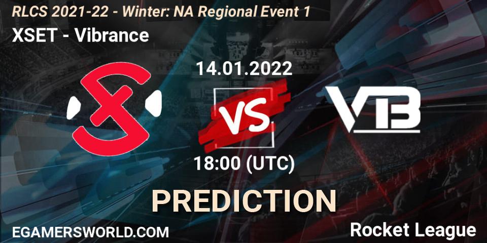 XSET vs Vibrance: Match Prediction. 14.01.2022 at 18:00, Rocket League, RLCS 2021-22 - Winter: NA Regional Event 1