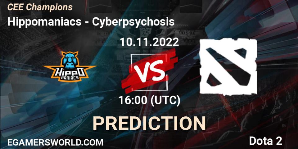 Hippomaniacs vs Cyberpsychosis: Match Prediction. 10.11.22, Dota 2, CEE Champions