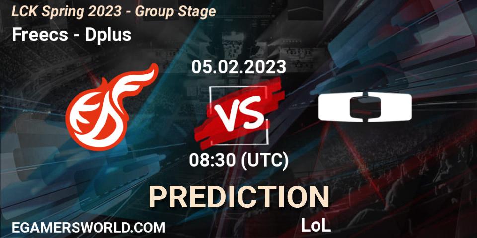 Freecs vs Dplus: Match Prediction. 05.02.23, LoL, LCK Spring 2023 - Group Stage