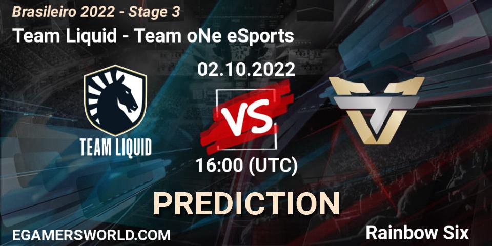 Team Liquid vs Team oNe eSports: Match Prediction. 02.10.22, Rainbow Six, Brasileirão 2022 - Stage 3