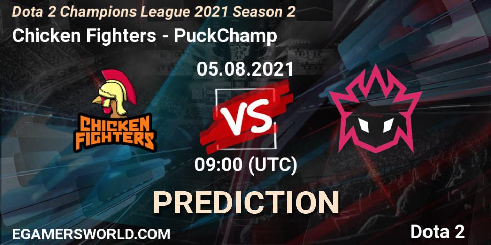 Chicken Fighters vs PuckChamp: Match Prediction. 05.08.2021 at 09:00, Dota 2, Dota 2 Champions League 2021 Season 2