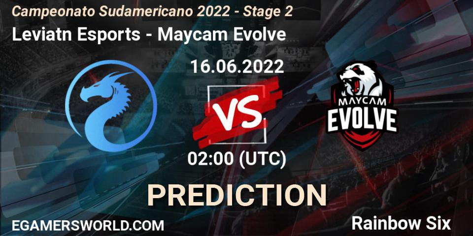 Leviatán Esports vs Maycam Evolve: Match Prediction. 17.06.2022 at 02:00, Rainbow Six, Campeonato Sudamericano 2022 - Stage 2