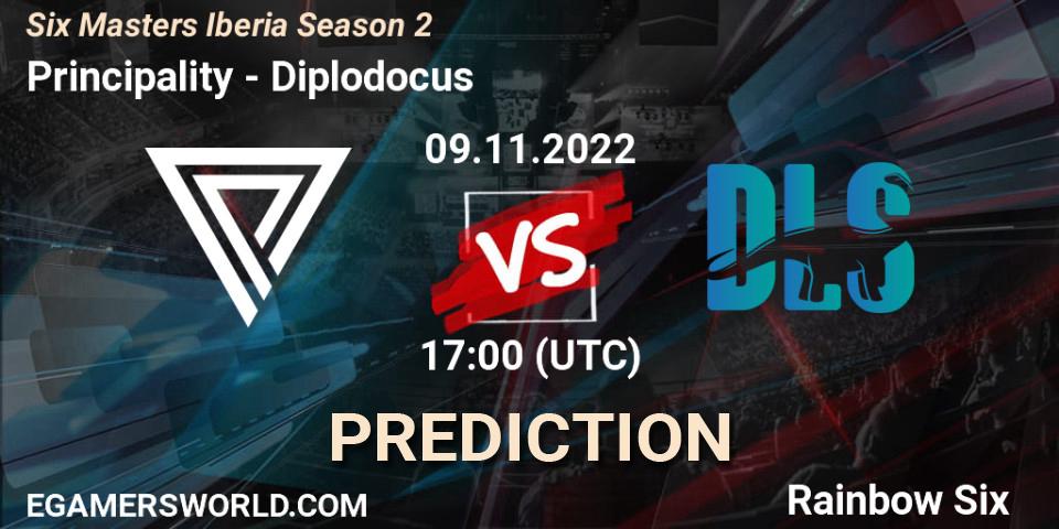 Principality vs Diplodocus: Match Prediction. 09.11.2022 at 17:00, Rainbow Six, Six Masters Iberia Season 2