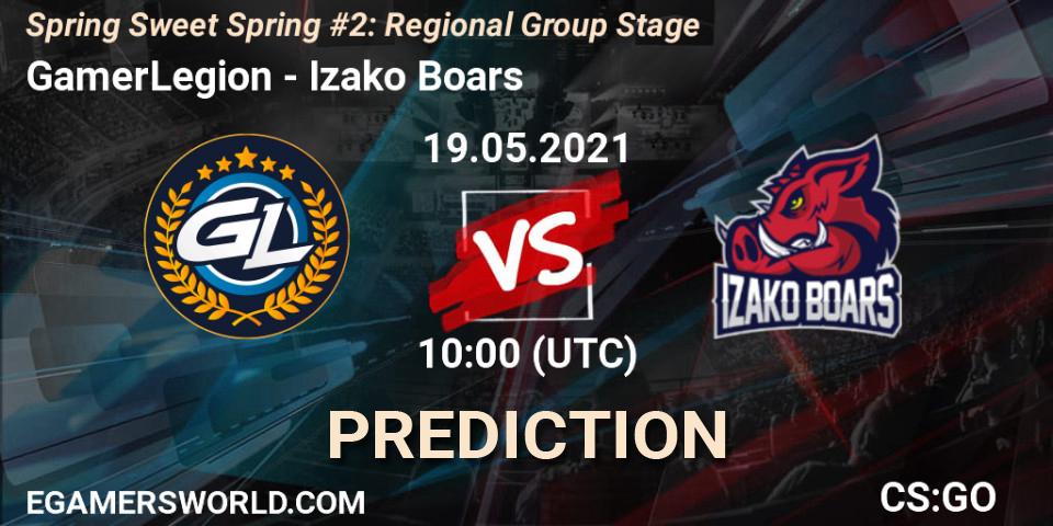 GamerLegion vs Izako Boars: Match Prediction. 19.05.21, CS2 (CS:GO), Spring Sweet Spring #2: Regional Group Stage