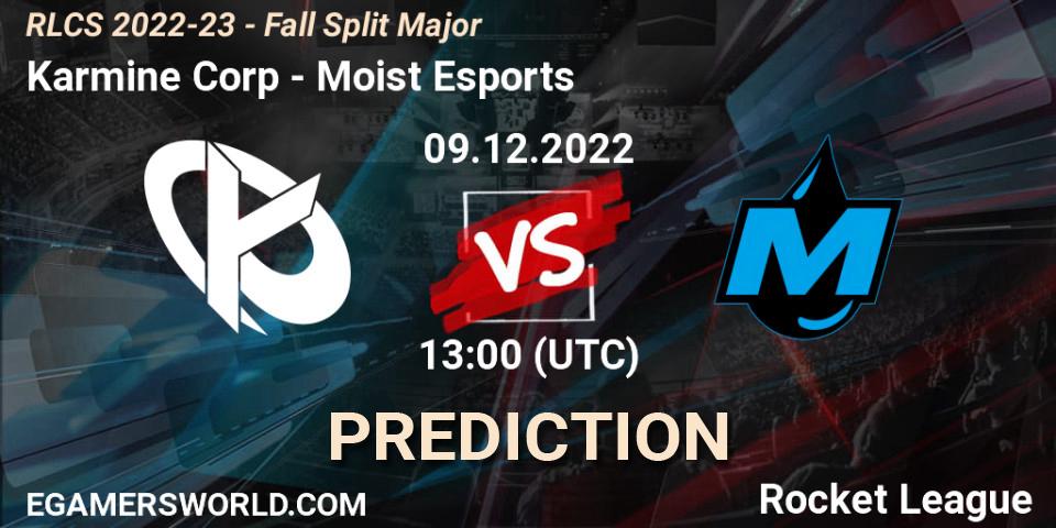 Karmine Corp vs Moist Esports: Match Prediction. 09.12.22, Rocket League, RLCS 2022-23 - Fall Split Major