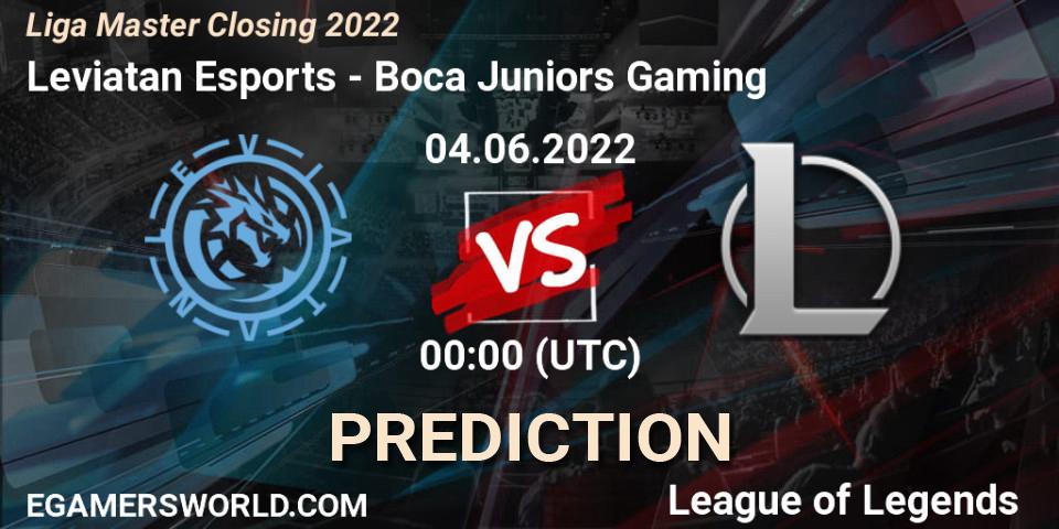 Leviatan Esports vs Boca Juniors Gaming: Match Prediction. 04.06.2022 at 00:00, LoL, Liga Master Closing 2022
