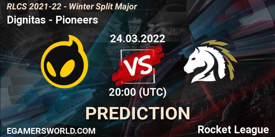 Dignitas vs Pioneers: Match Prediction. 24.03.2022 at 17:00, Rocket League, RLCS 2021-22 - Winter Split Major