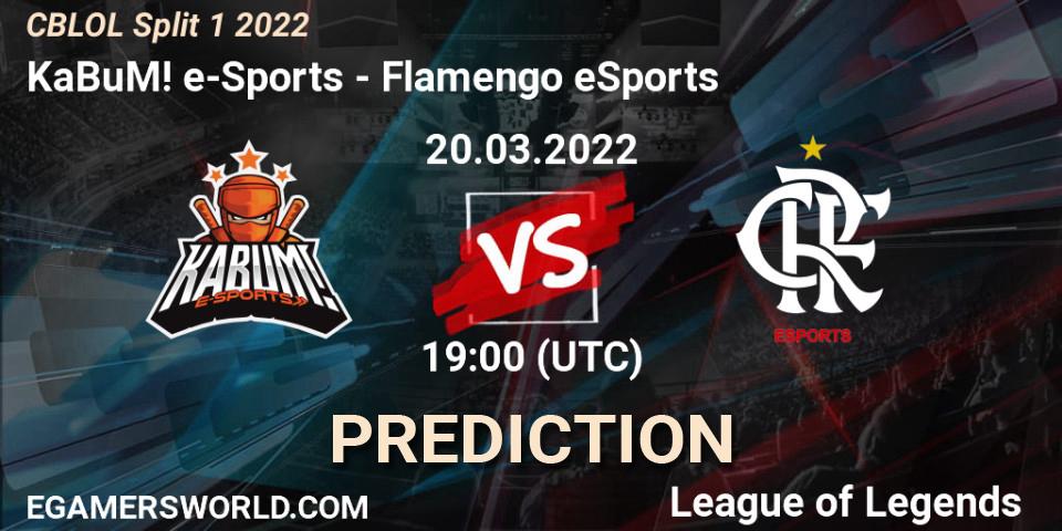 KaBuM! e-Sports vs Flamengo eSports: Match Prediction. 20.03.22, LoL, CBLOL Split 1 2022