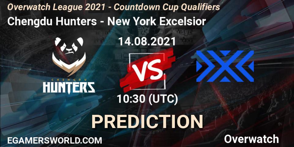 Chengdu Hunters vs New York Excelsior: Match Prediction. 08.08.2021 at 10:50, Overwatch, Overwatch League 2021 - Countdown Cup Qualifiers